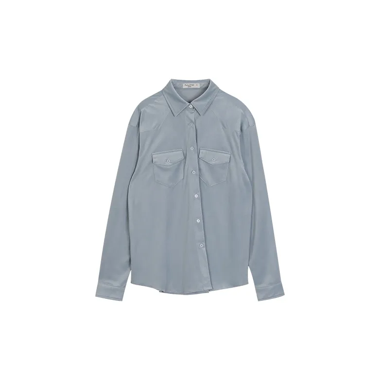 PURSUMMER Shirt Women's Clear Blue-1