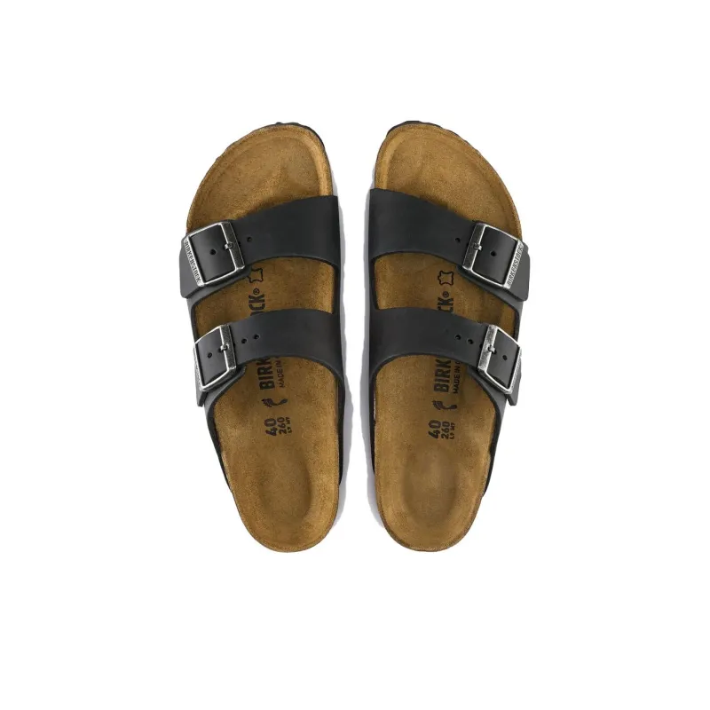 Birkenstock Arizona Oiled Leather 'Black'-4