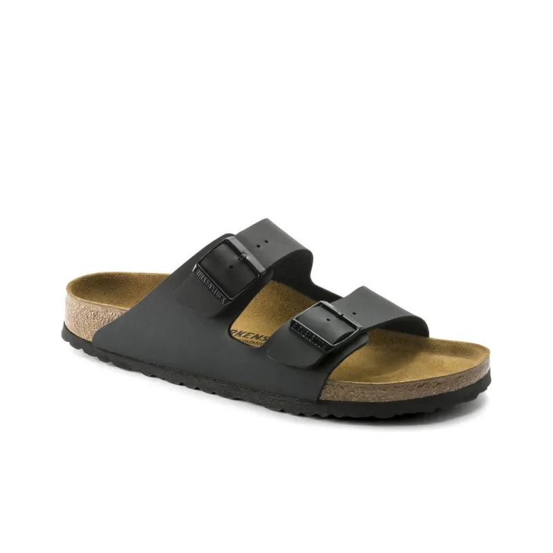 Birkenstock Arizona Birko Flor Narrow Fit 'Black'-1