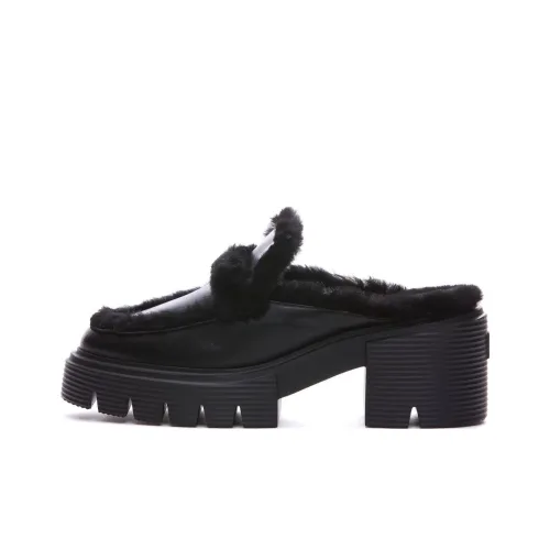 Stuart Weitzman/SW Wrap-toe Slippers Women's Black