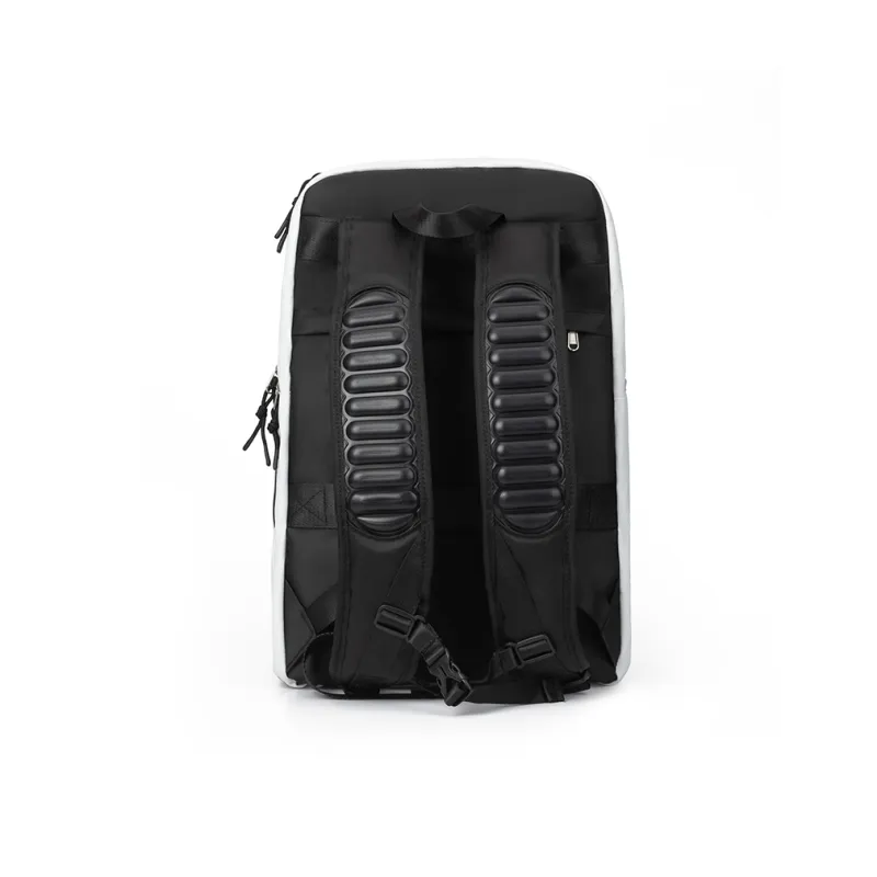 LOVERPUSS Polyester Backpack Unisex White Black/White Blue/Cool Black-5
