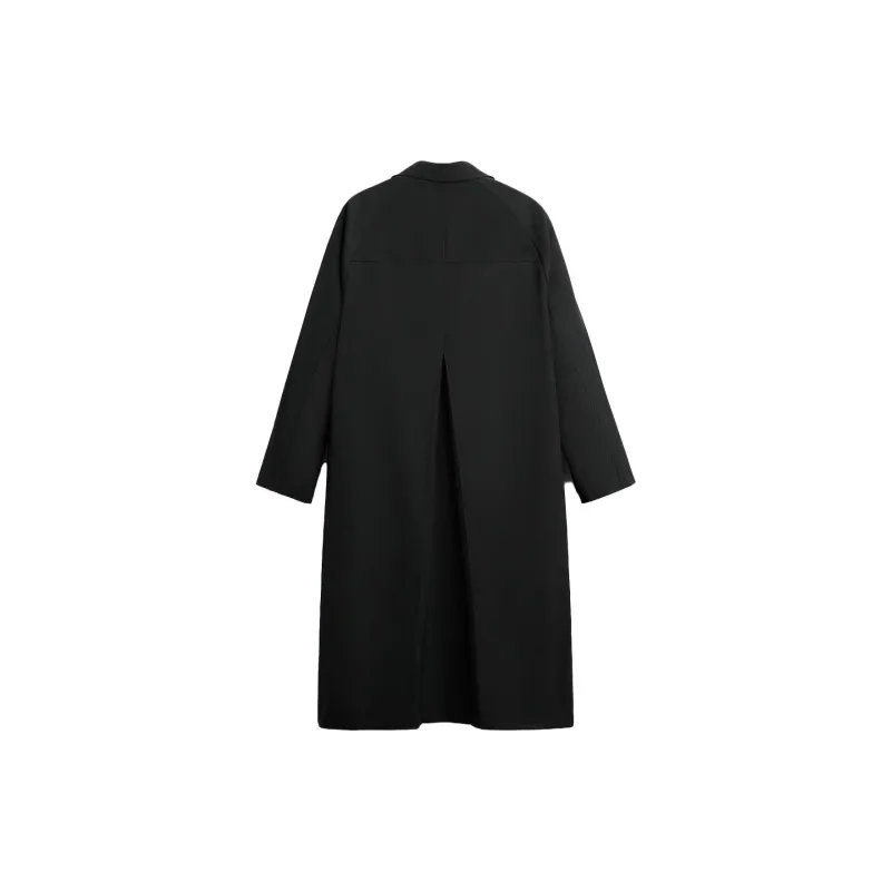 ZARA Trench Coats Men Black-1
