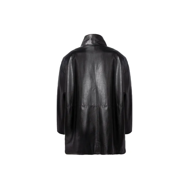 RELABEL Leather Jackets Unisex Black-1