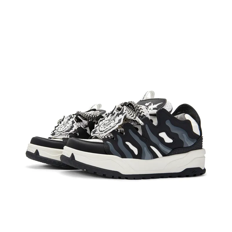 SENGUOGUO Year Of The Dragon Limited Edition Low Top Skateboard Shoes Unisex Black-1