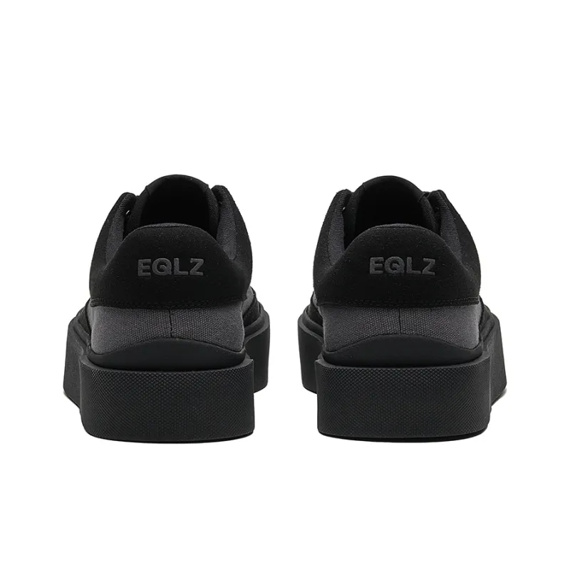 EQLZ EQUALIZER Fault 24 Lo Low Top Skateboard Shoes Unisex Black Obsidian-5