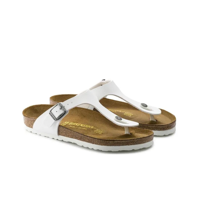 Birkenstock Gizeh Birko Flor White-2
