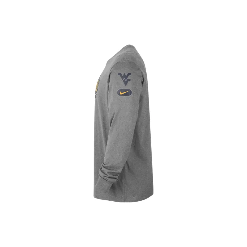 Nike West Virginia Fast Break Men's Nike College Long Sleeve T Shirt-2