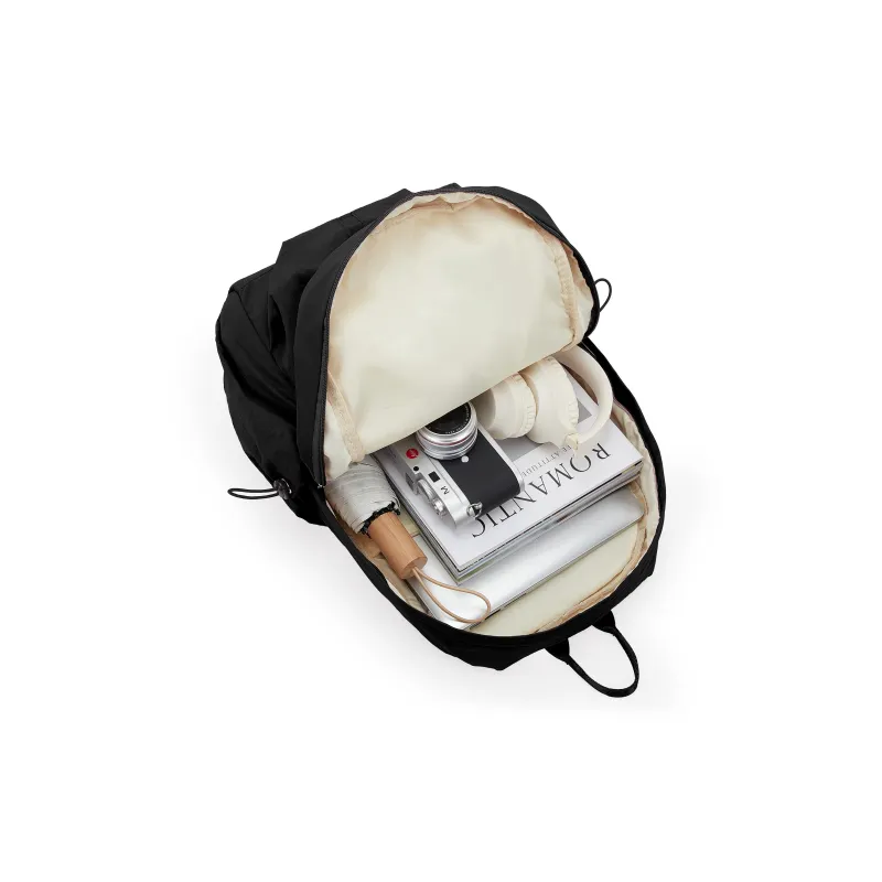 RIOREX Fabric Computer Travel Bag Backpack Unisex Black/Ecru/Dusty Pink/Gray Green/Khaki-5