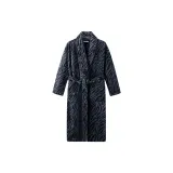 Black R23229 Single Pajama Robe (No Flannel Pants)
