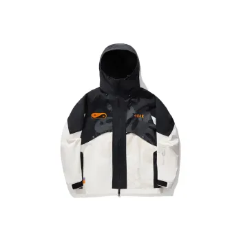 LiNing Li Ning X Steven Harrington Trench Coats Unisex Black Ecru