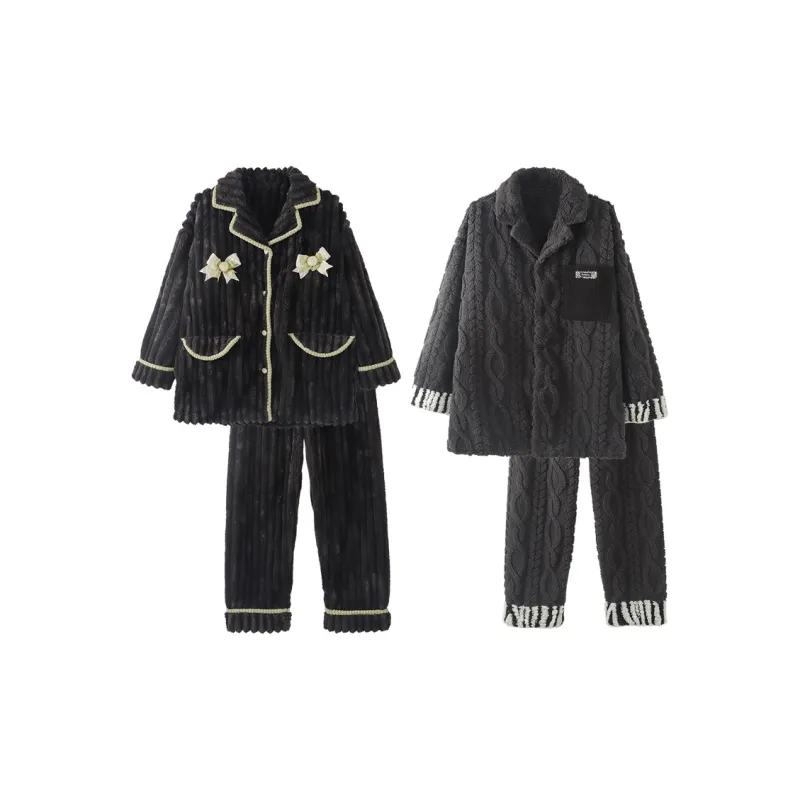 Chun Xi Pajama Set Unisex Raven Dark Gray-0