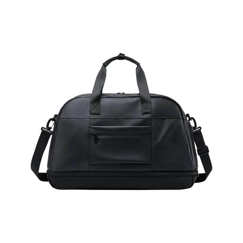 HLA Polyester One Shoulder Handbag, Travel Bag, Gym Bag Large Size Unisex Black-2