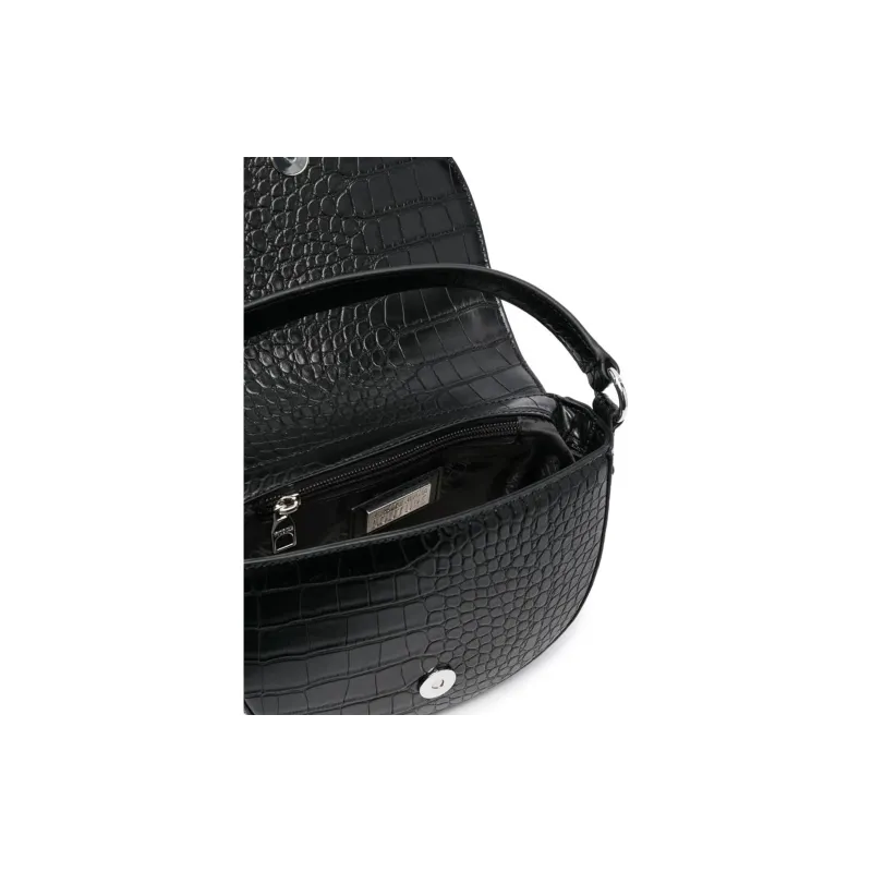 VERSACE JEANS COUTURE Polyester Handbag, Shoulder Bag Regular Women's Black-3