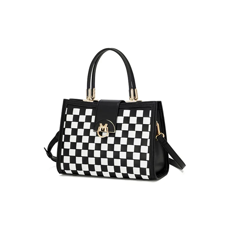 MAKEUP KITTEN Handbags Elegant Checkered[Shopping Bag Included]-2