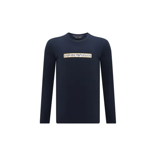 EMPORIO ARMANI T-Shirts Men Navy Blue