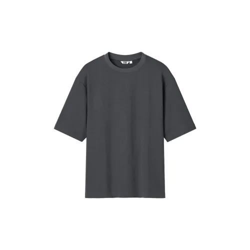 UNIQLO U Collection T-Shirts Unisex Asphalt Gray