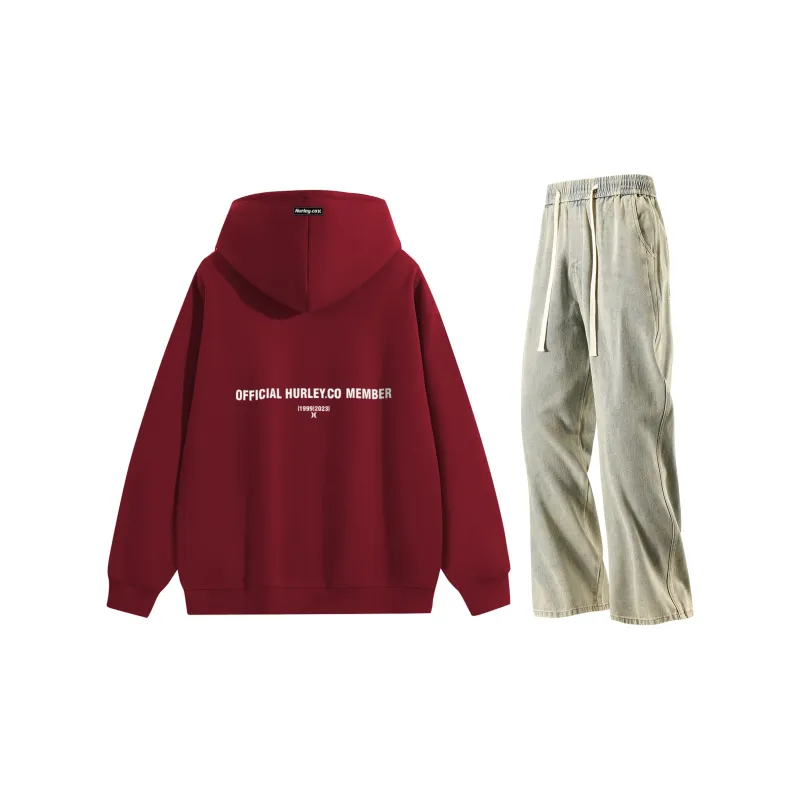 Hurley Sweatshirt Sets Unisex-51