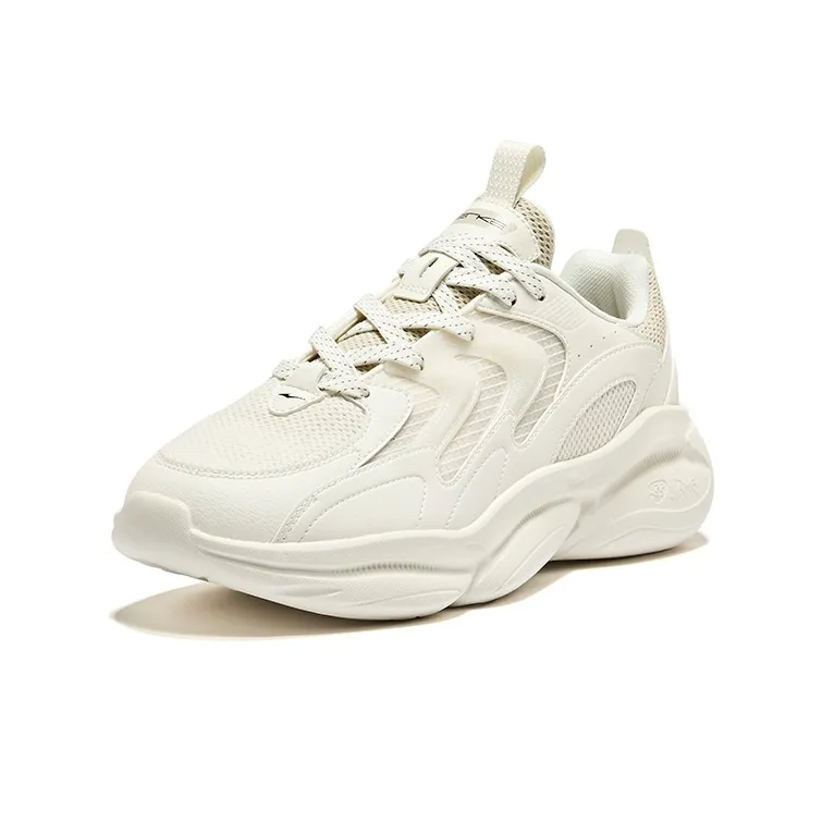 Erke Chasing The Light Cushioning Slip Resistant Low Top Casual Shoes Men's Microcrystal White Pumice Gray-2