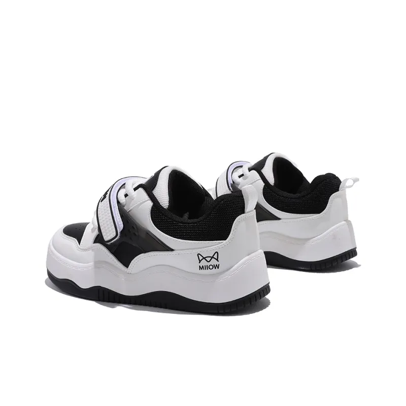 MIIOW Trend Party Series Coverage Wear Resistant Lightweight Height Increasing Low Top Skateboard Shoes Women's-5