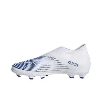 Adidas Predator Edge.3 FG Rubber Long Studs Cushioning Wear-Resistant Soccer Shoes Men's White Blue