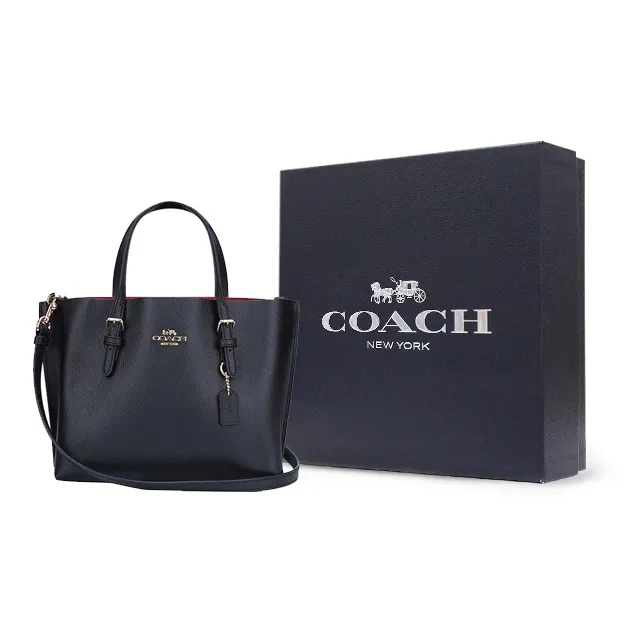 COACH Cow Leather Tote Bag, Shopping Bag, Shoulder Bag, Crossbody Bag, Handbag Medium Size Women's Black-11