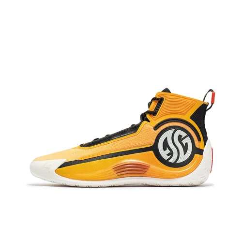 361° AG4 Basketball Shoes Men High-Top Vintage Yellow