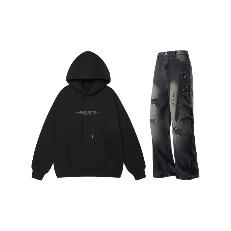 Hurley Sweatshirt Sets Unisex-1