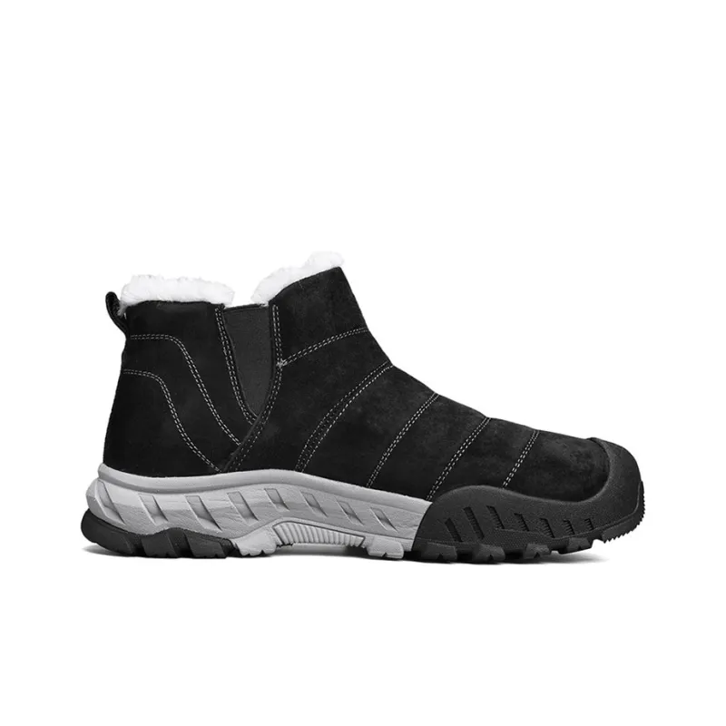 Jeep Durable Warm Ankle Length Outdoor Shoes Men's Black-1