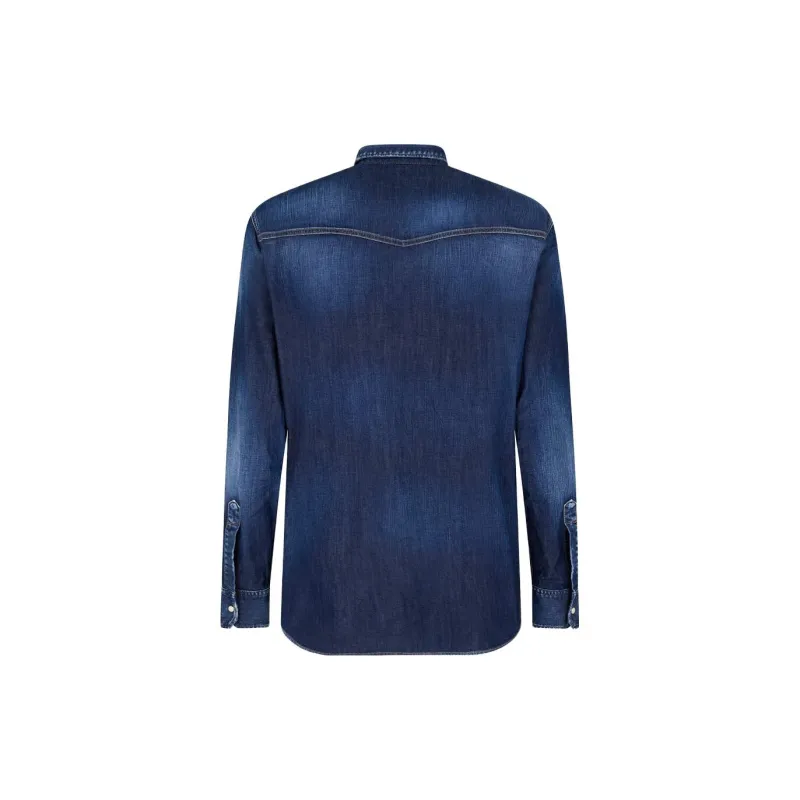DSQUARED 2 Buttoned Long Sleeved Denim Shirt-1
