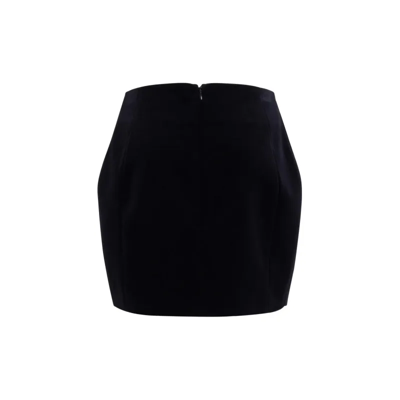 BALMAIN Buttoned High Waisted Mini Skirt-1
