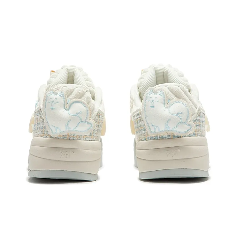 361° Trajectory 5.0 Wear Resistant Slip Resistant Low Top Skateboard Shoes Women's Feather White-3