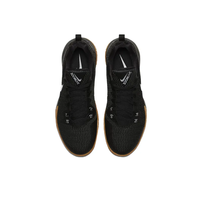 Nike Zoom Live 2 EP Cushioning, Slip Resistant, And Abrasion Resistant Low Top Basketball Shoes Men's Black Umber-3