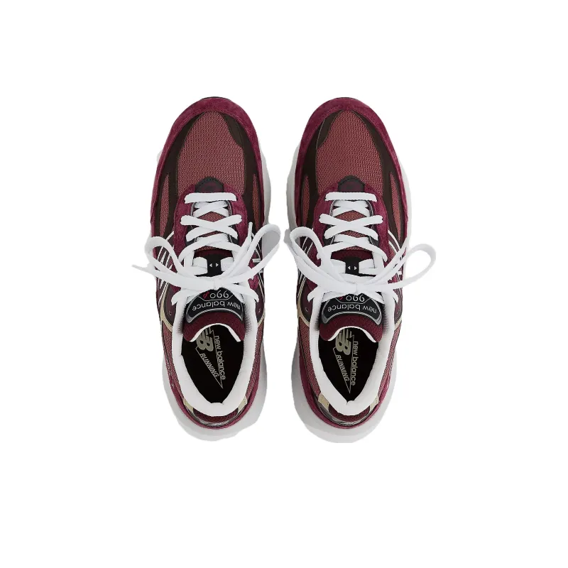 New Balance 990v6 Made In Usa 'Burgundy' Sneakers-3