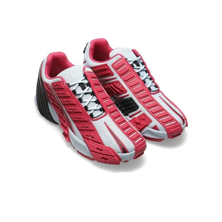 Atmos x DIESEL S Prototype Low Breathable Low Top Casual Shoes Men's Gray Red-1