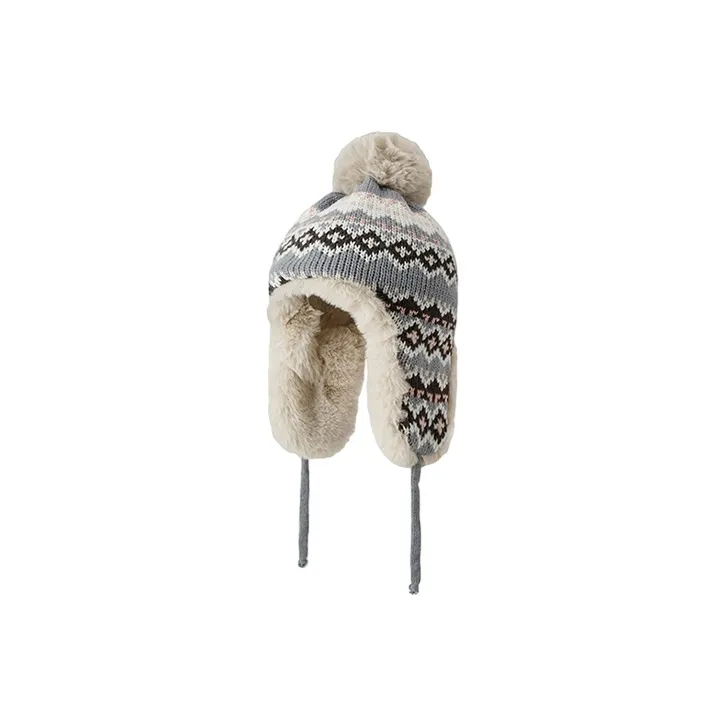 FREE RABBITⅡ Knitted Fabric Pullover Hat Unisex-3