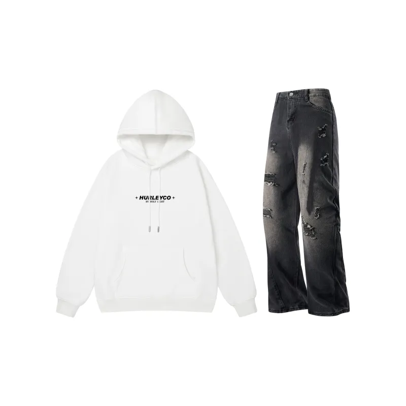 Hurley Sweatshirt Sets Unisex-24
