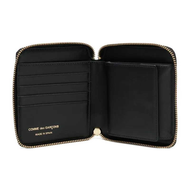 CDG Cow Leather Wallet Regular Unisex Black-2