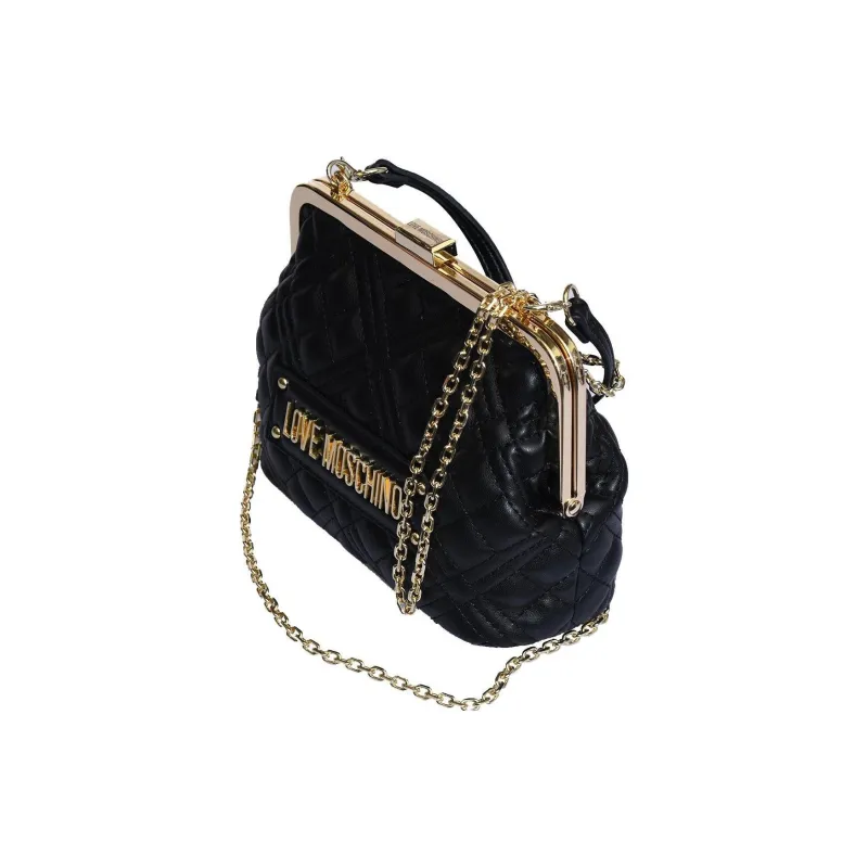 LOVE MOSCHINO Polyurethane Handbag, Shoulder Bag, Crossbody Bag Women's Black-2