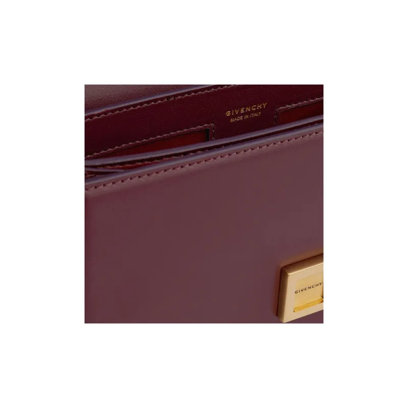 GIVENCHY Calfskin Shoulder Bag Crossbody Bag Small Size Women's Rogue Red-4