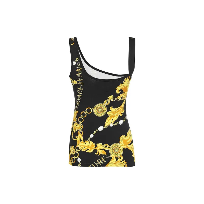 VERSACE JEANS COUTURE Logo print Buckle detail Top-1