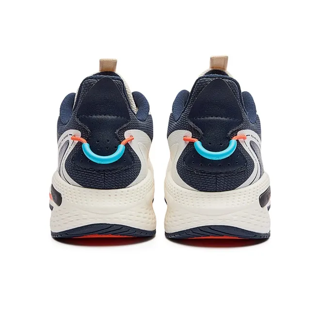 361° Rain Screen Cushioning Anti Slip And Wear Resistant Low Top Running Shoes Men's Beige Blue-3