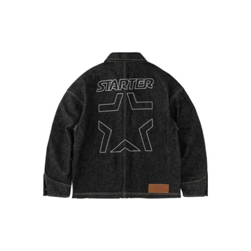 STARTER Jackets Men Denim Black-1