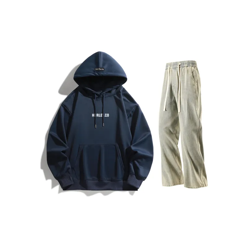 Hurley Sweatshirt Sets Unisex-53