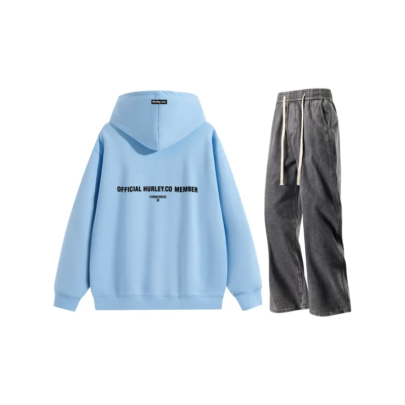 Hurley Sweatshirt Sets Unisex-21
