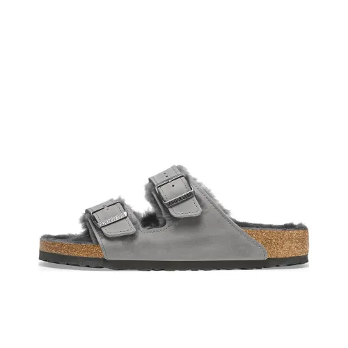 Birkenstock Arizona Shearling-trim Sandals