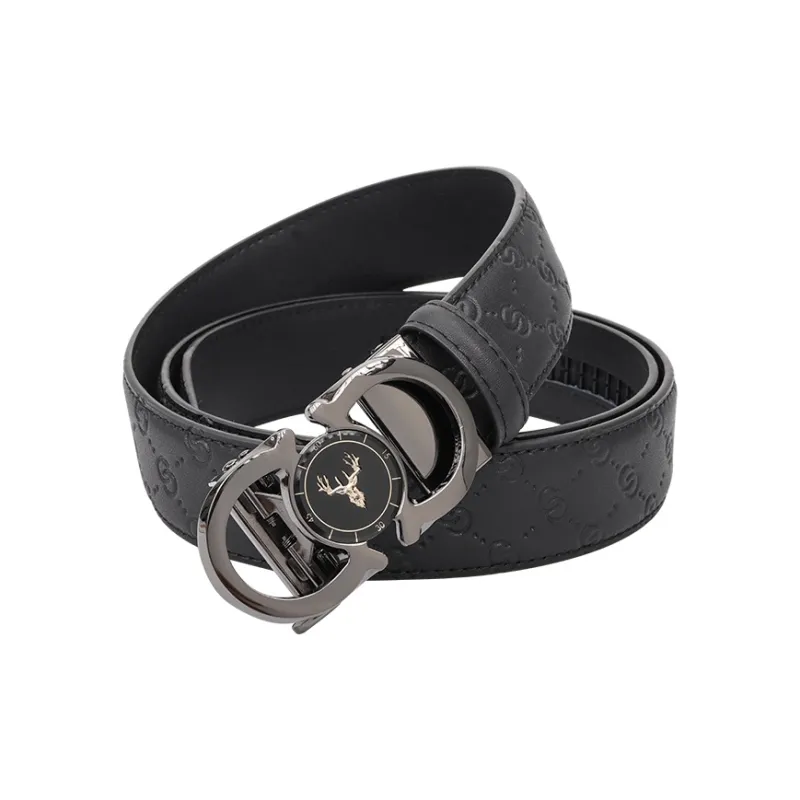 NINE NAIL Leather Belts Men-3
