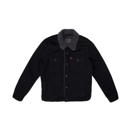 Levis Denim Jackets Men Black