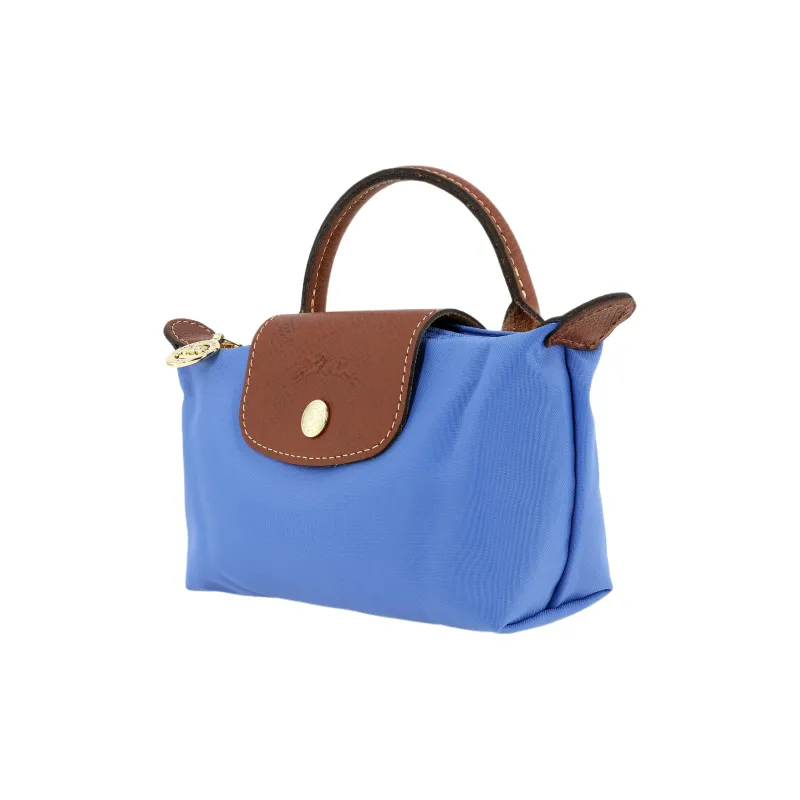 LONGCHAMP Le Pliage Recycled Canvas With Leather Trim Canvas Bag Dumpling Bag Handbags Regular Women's Blue-1