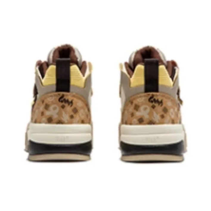 361° Slip Resistant High Top Winter Padded Skateboard Shoes Women's Tan-2