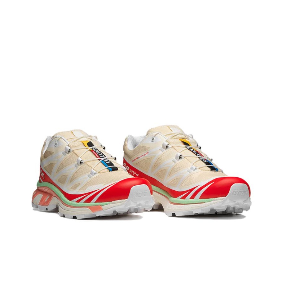 SALOMON XT 6 'Shortbread Poppy Red Green Ash' - POIZON